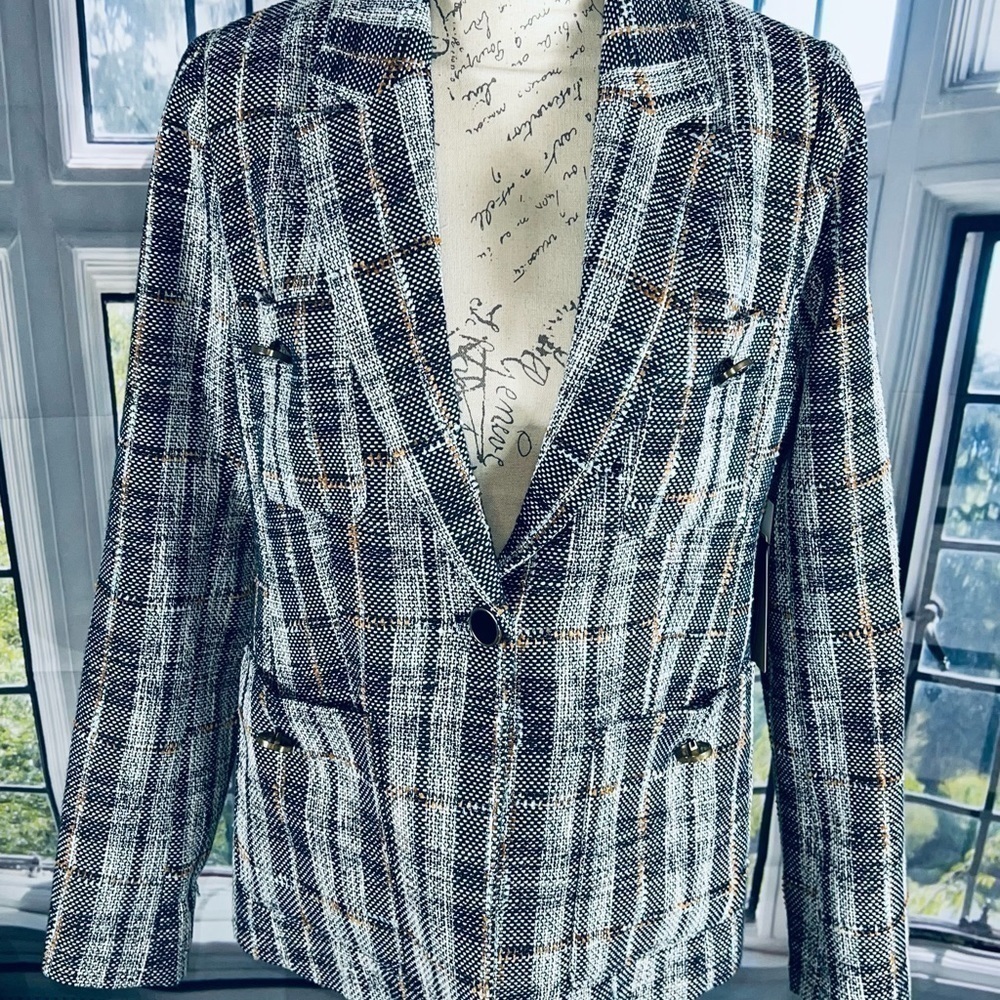 Halogen Women’s Tweed Blazer Size Medium New with Tags